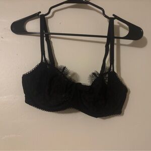 Victoria's Secret Black Lace Trim Bra